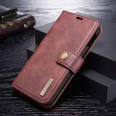 DG.MING Solid Color PU Leather + Detachable PC with Card Slots and Wallet Cover Case for Samsung Galaxy S10+ / S10 Plus