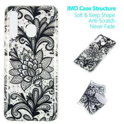 Colored Painting Anti-Scratch High Transparent IMD Craft Soft TPU Back Cover Case for Samsung Galaxy A50