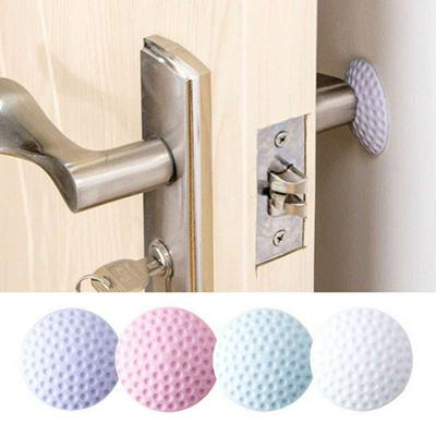Silicone Wall Protector Round Door Stopper Door Self-adhesive Knob Blocker 