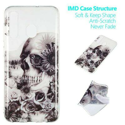Colored Painting Anti-Scratch High Transparent IMD Craft Soft TPU Back Cover Case for Samsung Galaxy A50