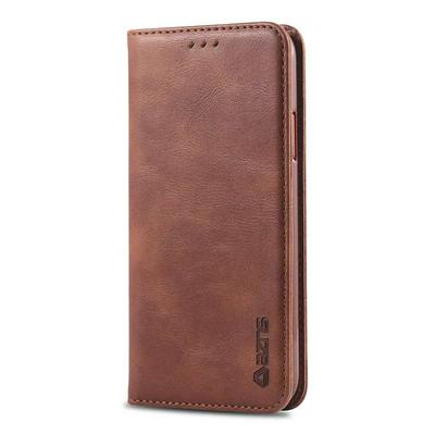 Retro Pattern Solid Color PU Leather + Soft TPU Case with Card Slots and Picture Frame Protective Cover Case for iPhone X / XS 