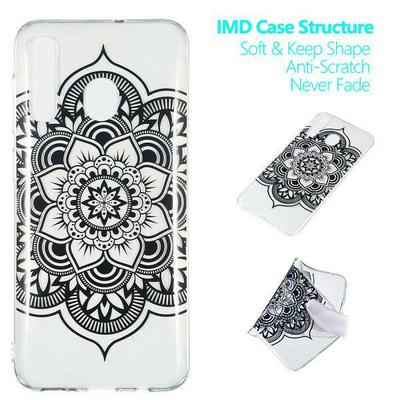 Colored Painting Anti-Scratch High Transparent IMD Craft Soft TPU Back Cover Case for Samsung Galaxy A50