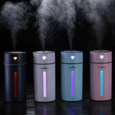 250ml Ultrasonic Aroma Diffuser Diamond Cup Humidifier with LED Lights Auto Shut Off Cool Mist Essential Oil Diffuser
