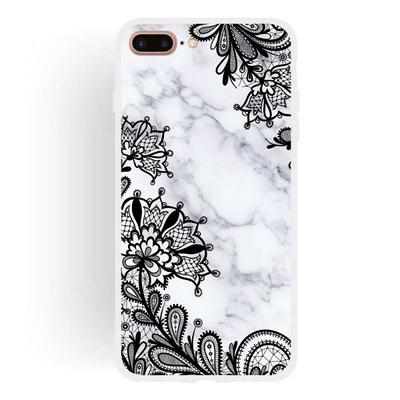 Colored Painting Anti-Scratch IMD Craft Soft TPU Back Cover Case for iPhone 7 Plus / 8 Plus