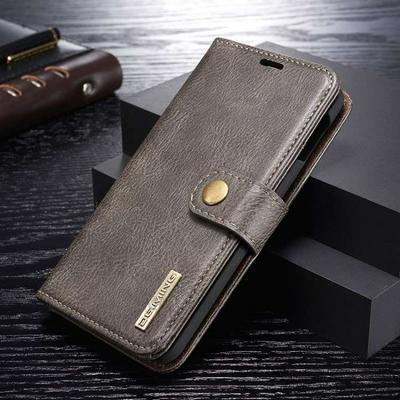DG.MING Solid Color PU Leather + Detachable PC with Card Slots and Wallet Cover Case for Samsung Galaxy S10+ / S10 Plus