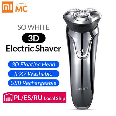 Xiaomi Soocas SO WHITE Electric Shaver Men Washable USB Rechargeable Wireless 3D Smart Control Beard Shaving Razor 