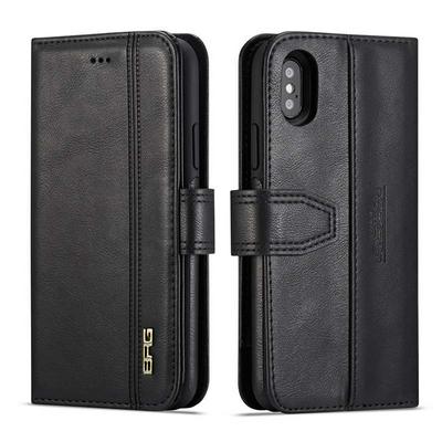 Solid Color Genuine Leather + Detachable Car Hold PC Card Slots with Stand and Wallet Cover Case for Samsung Galaxy S10