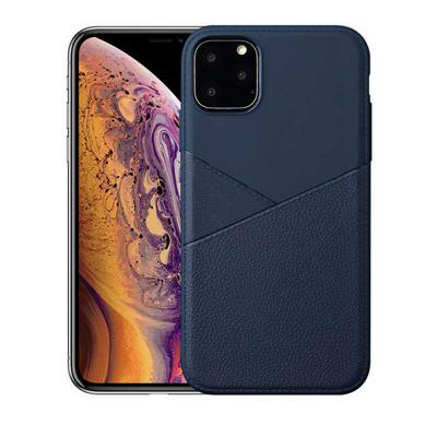 Litchi Pattern Lightweight Shockproof Leather Coated Soft TPU Back Cover Case for  Apple 2019 (6.5) 