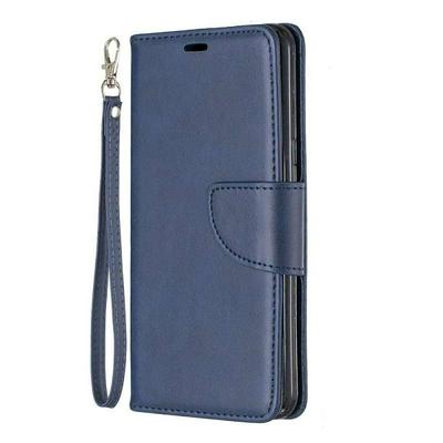 Wallet Case for LG G8 ThinQ, Plain Imitation Leather Phone Case with Card Slots and Hidden Kickstand