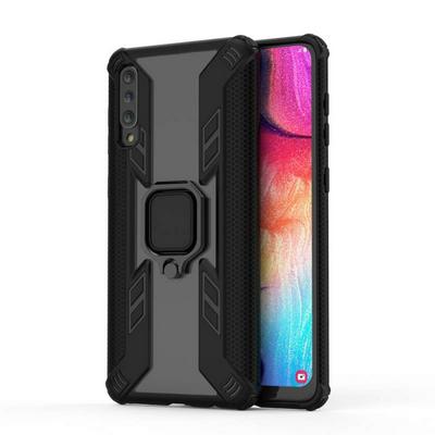 Iron Warrior Shockproof PC + TPU Protective Case for Samsung Galaxy A50, with Ring Holder