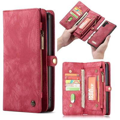 CaseMe Samsung Leather Phone Case Card-Mountable Mobile Phone Case Flip Phone Protection Leather Case for Samsung Galaxy Note 10 Phone Case