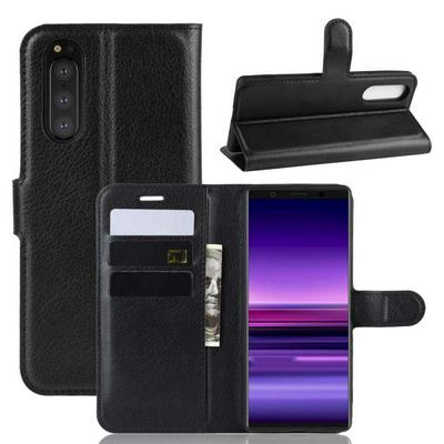 Sony Xperia 2 PU Leather Phone Case Flip Wallet Cover Phone Holder Open Left and Right with Phone Holder Wallet for Sony Xperia 2 Phone Case with Card Holder