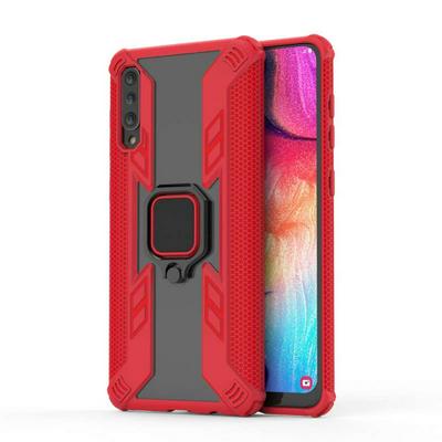 Iron Warrior Shockproof PC + TPU Protective Case for Samsung Galaxy A50, with Ring Holder