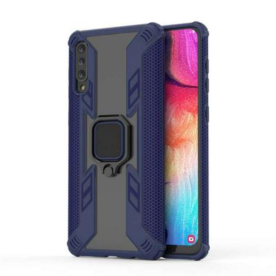 Iron Warrior Shockproof PC + TPU Protective Case for Samsung Galaxy A50, with Ring Holder