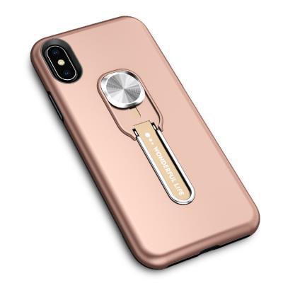 Ring Phone Case for iPhone Xs Max, Plain Hybrid Phone Cover with Finger Strap and Metal OrnamentFeature  Color: As shown Material: PC and TPU Compatible Model: iPhone 11 Pro Max Precision-machined case fits mobile phone perfectly, with easy access to ever