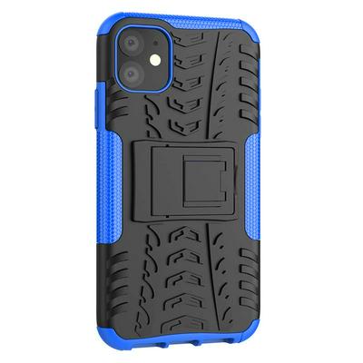 Colored Armor Case for iPhone 11, Drop Resistant Hard Phone Cover with Stable Folding Stand