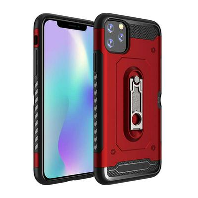 2 in 1 Armor Case for iPhone 11 Pro Max, Scratch-resistant Shockproof Phone Cover with Folding Metal Stand