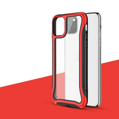 2 in 1 Hybrid Phone Case for iPhone 11 Pro Max, Shockproof Non-slip Hard Phone Cover with Clear Panel