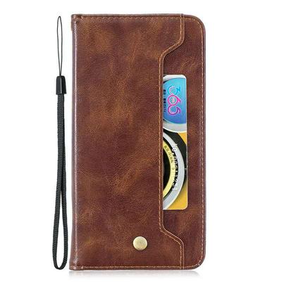 Retro Wallet Case for Samsung Galaxy S10, Leather Phone Cover with Inside and Outside Card Slot, Magnetic Closure, Kickstand 