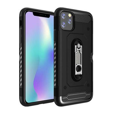 2 in 1 Armor Case for iPhone 11 Pro Max, Scratch-resistant Shockproof Phone Cover with Folding Metal Stand