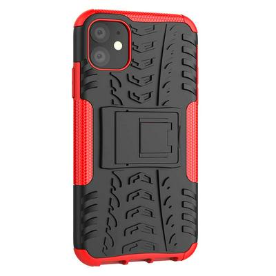 Colored Armor Case for iPhone 11, Drop Resistant Hard Phone Cover with Stable Folding Stand