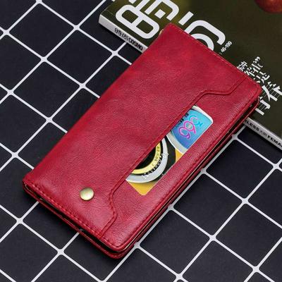 Retro Wallet Case for Samsung Galaxy S10, Leather Phone Cover with Inside and Outside Card Slot, Magnetic Closure, Kickstand 