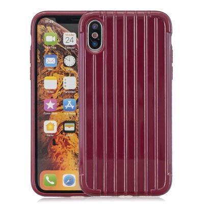 Luggage Case Pattern Anti-Scratch Soft TPUa Back Cover Protective Case for iPhone Xs Max 6.5 