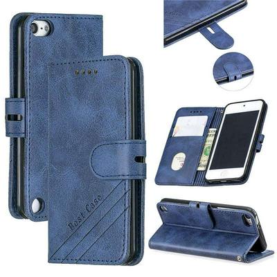 Cow Pattern Shockproof Anti-Scratch PU Leather + Soft TPU Card Slots with Stand aand Wallet Cover Case for iPod Touch 6 / Touch 5 