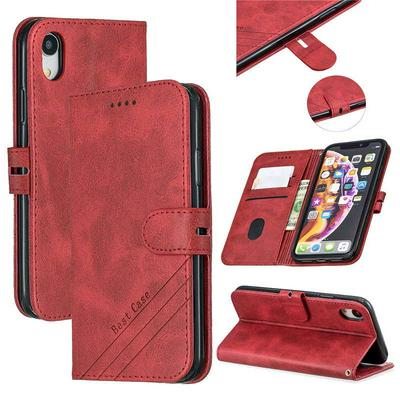Cow Pattern Shockproof Anti-Scratch PU Leather + Soft TPU Card Slots with Stand aand Wallet Cover Case for iPhone XR 6.1