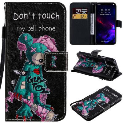 Bear Skull Tiger Cat Elephant Pattern with Wallet Card Slots Stand Strap PU Leather + TPU Back Cover Case for Apple iPhone 11(6.1)