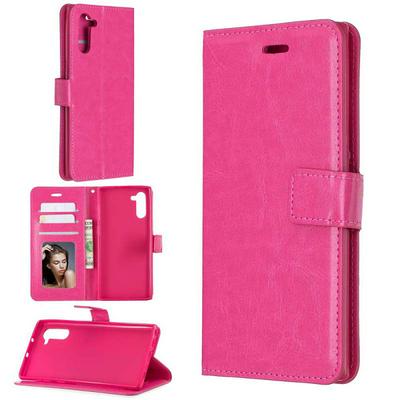 Crazy Horse Pattern PU Leather + TPU with Card Slots Wallet and Stand Support Cover Case for Samsung Galaxy Note10 