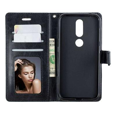 Crazy Horse Pattern PU Leather + TPU with Card Slots Wallet and Stand Support Cover Case for Nokia 4.2