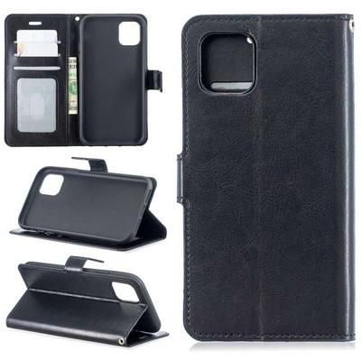Crazy Horse Pattern PU Leather + TPU with Card Slots Wallet and Stand Support Cover Case for Apple iPhone 11(6.1)