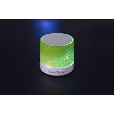 Crack Pattern Portable Support Card Mobile Phone Computer Mini Subwoofer Wireless LED Glowing Bluetooth Speaker