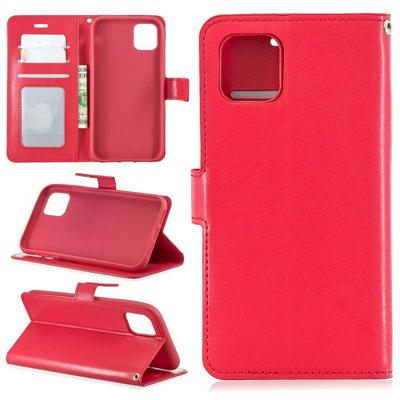 Crazy Horse Pattern PU Leather + TPU with Card Slots Wallet and Stand Support Cover Case for Apple iPhone 11(6.1)