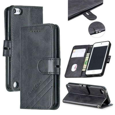 Cow Pattern Shockproof Anti-Scratch PU Leather + Soft TPU Card Slots with Stand aand Wallet Cover Case for iPod Touch 6 / Touch 5 