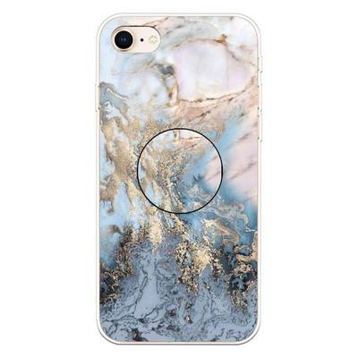 Wallet Phone Case for iPhone 7 / 8, Marble Pattern Soft TPU Phone Cover