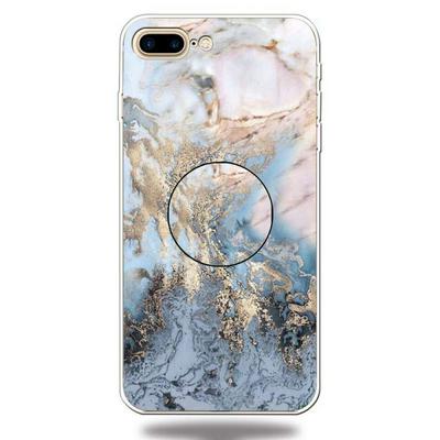 Wallet Phone Case for iPhone 7 Plus / 8 Plus, Marble Pattern Soft TPU Phone Cover