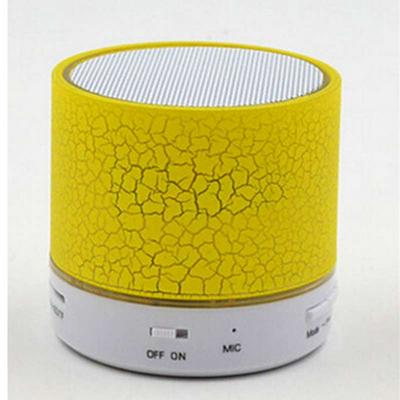 Crack Pattern Portable Support Card Mobile Phone Computer Mini Subwoofer Wireless LED Glowing Bluetooth Speaker