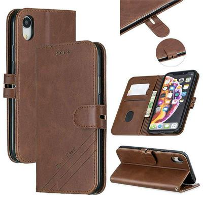 Cow Pattern Shockproof Anti-Scratch PU Leather + Soft TPU Card Slots with Stand aand Wallet Cover Case for iPhone XR 6.1