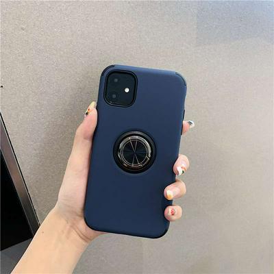 Cool 2 in 1 Detachable Hard PC with Ring Stand + Soft TPU Back Cover Case for Apple iPhone 11(6.1)
