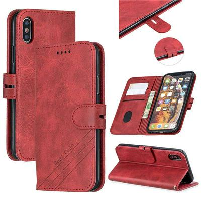 Cow Pattern Shockproof Anti-Scratch PU Leather + Soft TPU Card Slots with Stand aand Wallet Cover Case for iPhone Xs Max 6.5