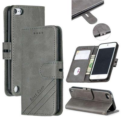 Cow Pattern Shockproof Anti-Scratch PU Leather + Soft TPU Card Slots with Stand aand Wallet Cover Case for iPod Touch 6 / Touch 5 