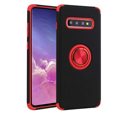 Cool 2 in 1 Detachable Hard PC with Ring Stand + Soft TPU Back Cover Case for Samsung Galaxy S10 