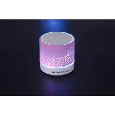 Crack Pattern Portable Support Card Mobile Phone Computer Mini Subwoofer Wireless LED Glowing Bluetooth Speaker