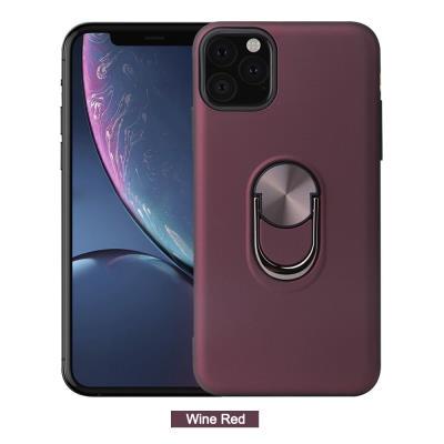 Soft TPU Phone Case for iPhone 11, Matte Candy Color Phone Cover with Ring Stand