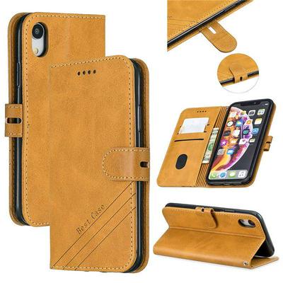 Cow Pattern Shockproof Anti-Scratch PU Leather + Soft TPU Card Slots with Stand aand Wallet Cover Case for iPhone XR 6.1