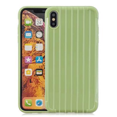 Luggage Case Pattern Anti-Scratch Soft TPU Back Cover Protective Case for iPhone X / XS 