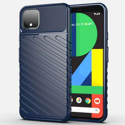 Thunder Shockproof Anti-Scratch Soft TPU Support Wireless Charging Back Cover Case for Google Pixel 4