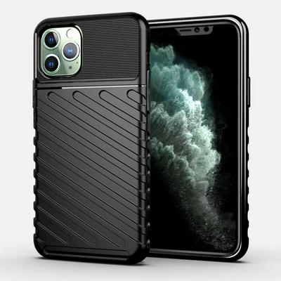 Thunder Shockproof Anti-Scratch Soft TPU Support Wireless Charging Back Cover Case for iPhone 11 Pro (5.8)